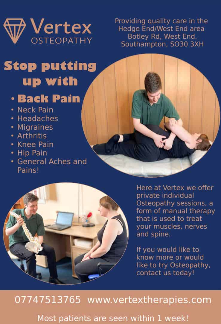 Vertex Osteopathly - SAC member discount